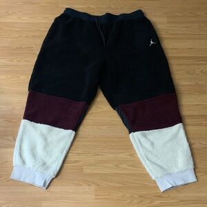 Air Jordan Jumpman Sherpa Baggy Pants Multicolor Medium and XXL Men’s